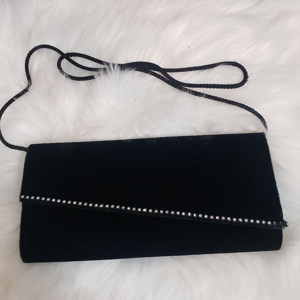 D'margeaux New York black club clutch evening bag